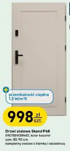 Castorama Drzwi stalowe Skand P68 oferta