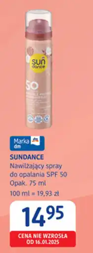 dm drogerie markt SUNDANCE Nawilżający spray do opalania SPF 50 oferta