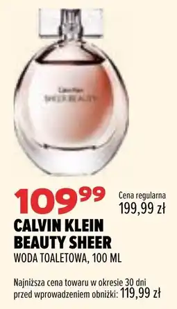 Drogerie Natura Calvin Klein Beauty Sheer woda toaletowa oferta