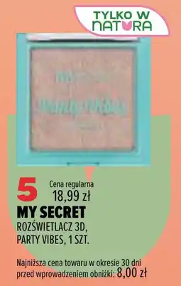 Drogerie Natura My Secret Rozświetlacz 3D, Party Vibes oferta