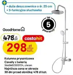 Castorama Kolumna prysznicowa Cavally z baterią oferta