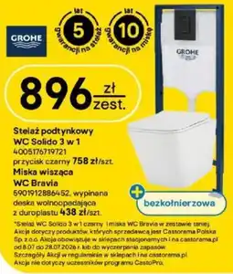 Castorama Stelaż podtynkowy WC Solido 3 w 1 oferta