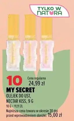 Drogerie Natura MY SECRET OLEJEK DO UST, NECTAR KISS oferta