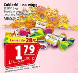 Prim Market Cukierki - na wagę Zozole orange & lemon, landryny Tutti Frutti MIESZKO oferta