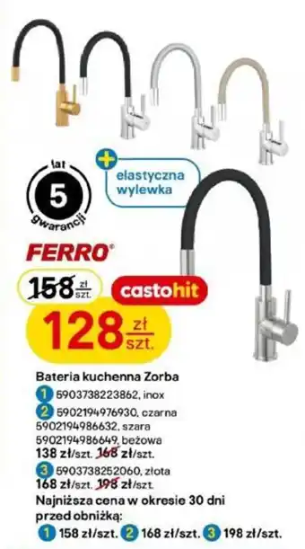 Castorama Bateria kuchenna Zorba oferta
