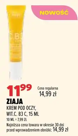 Drogerie Natura ZIAJA KREM POD OCZY, WIT.C B3 C oferta