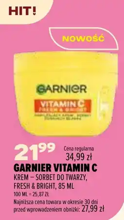Drogerie Natura Garnier Vitamin C Krem – Sorbet do Twarzy, Fresh & Bright oferta