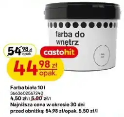 Castorama Farba do wnętrz castohit oferta