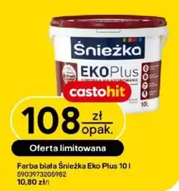 Castorama Farba biała Śnieżka Eko Plus oferta