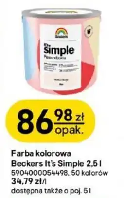 Castorama Farba kolorowa Beckers It's Simple oferta