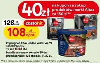 Castorama Impregnat Altax Jedna Warstwa oferta