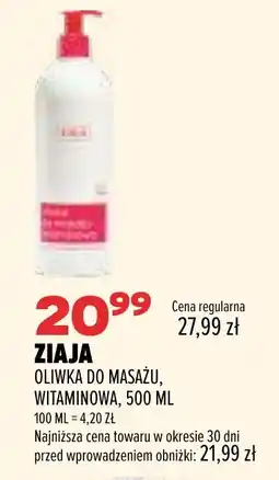 Drogerie Natura ZIAJA OLIWKA DO MASAŻU, WITAMINOWA oferta