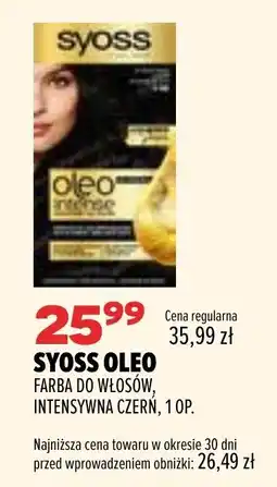 Drogerie Natura Syoss Oleo Farba do włosów, intensywna czern oferta