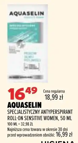 Drogerie Natura Aquaselín Antyperspirant Roll-On Sensitive Women oferta