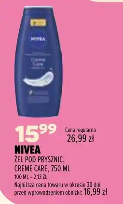 Drogerie Natura NIVEA ŻEL POD PRYSZNIC, CREME CARE oferta