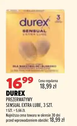 Drogerie Natura Durex Prezerwatywy Sensual Extra Lube oferta