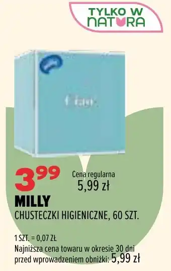 Drogerie Natura Milly Chusteczki Higieniczne oferta