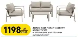 Castorama Zestaw mebli Mallia 4-osobowy oferta