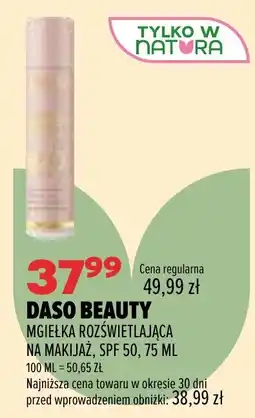 Drogerie Natura Mgiełka rozświetlająca na makijaż SPF 50, 75 ml oferta