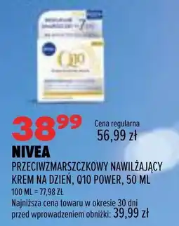 Drogerie Natura NIVEA PRZECIWZMARSZCZKOWY NAWILŻAJĄCY KREM NA DZIEŃ, Q10 POWER oferta