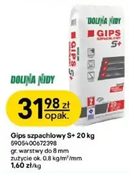 Castorama Gips szpachlowy S+ oferta