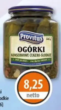 DUO-TES Provitus Ogórki Konserwowe Cukero-Słodkie oferta