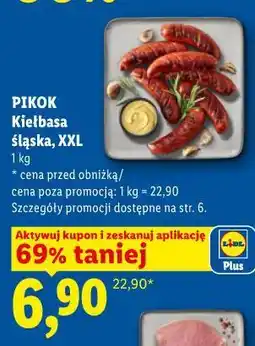 Lidl Pikok Kiełbasa śląska, XXL oferta