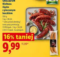 Lidl GRILL&FUN Kiełbasa śląska z pieczonym boczkiem oferta