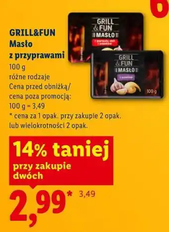 Lidl GRILL&FUN Masło z przyprawami oferta