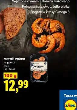 Lidl Krewetki wędzone na gorąco oferta