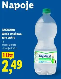 Lidl Saguaro Woda smakowa, zero cukru oferta