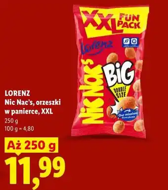 Lidl Lorenz Nic Nac's orzeszki w panierce XXL oferta