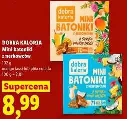 Lidl DOBRA KALORIA Mini batoniki z nerkowców oferta