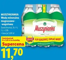 Lidl MUSZYNIANKA Woda mineralna magnezowo-wapniowa oferta