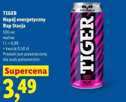Lidl TIGER Napój energetyczny Rap Stacja oferta