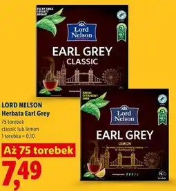 Lidl Lord Nelson Herbata Earl Grey oferta