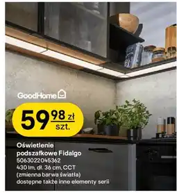 Castorama Oświetlenie podszafkowe Fidalgo GoodHome oferta