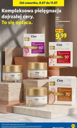 Lidl Cien Krem przeciwzmarszczkowy oferta