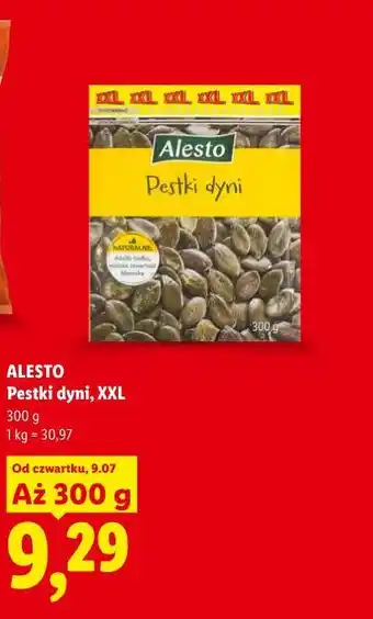 Lidl Alesto Pestki dyni, XXL oferta
