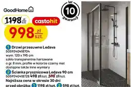 Castorama GoodHome Drzwi przesuwne Ledava / Ścianka prysznicowa Ledava oferta