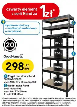 Castorama Regał metalowy Rand GoodHome oferta