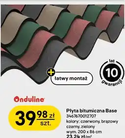 Castorama Płyta bitumiczna Base Onduline oferta
