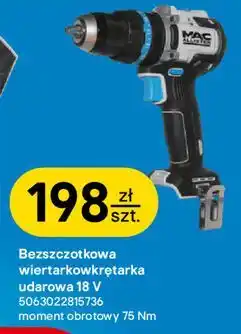 Castorama Bezszczotkowa wiertarkowkrętarka udarowa 18 V Mac Allister oferta