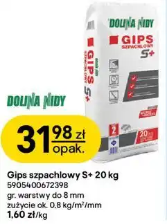 Castorama Gips szpachlowy S+ 20 kg oferta