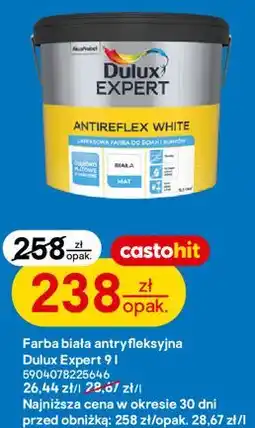 Castorama Dulux Expert Antireflex White Farba biała antyrefleksyjna oferta