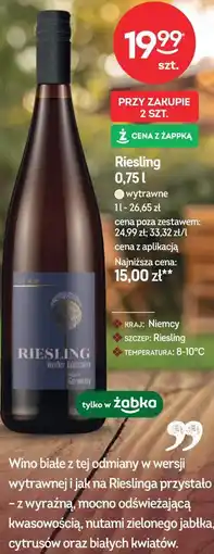 Żabka Riesling oferta