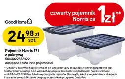Castorama Pojemnik Norris 17 l z pokrywą GoodHome oferta