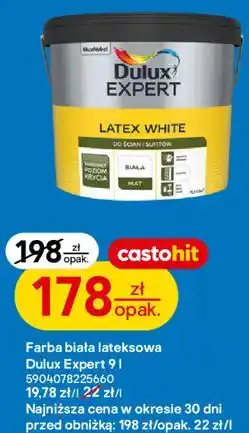 Castorama Dulux Expert Latex White Farba biała lateksowa oferta