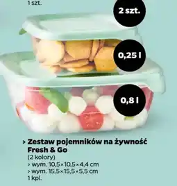 Netto Zestaw pojemników na żywność Fresh & Go oferta