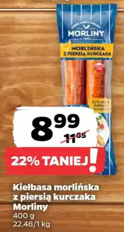 Netto Kiełbasa morlińska z piersią kurczaka Morlina oferta